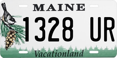 ME license plate 1328UR