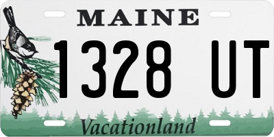 ME license plate 1328UT