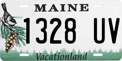 ME license plate 1328UV