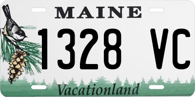 ME license plate 1328VC