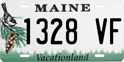 ME license plate 1328VF