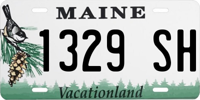 ME license plate 1329SH