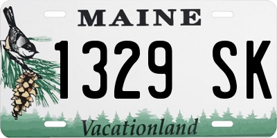 ME license plate 1329SK