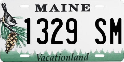 ME license plate 1329SM