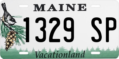 ME license plate 1329SP