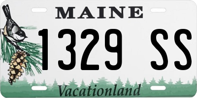 ME license plate 1329SS