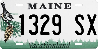ME license plate 1329SX