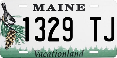 ME license plate 1329TJ