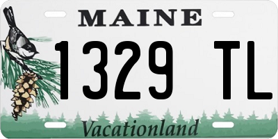 ME license plate 1329TL