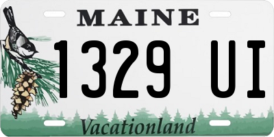 ME license plate 1329UI