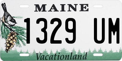 ME license plate 1329UM