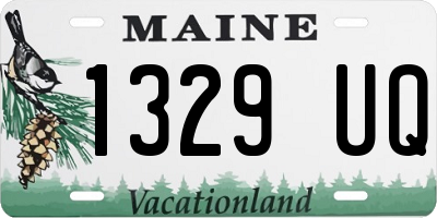 ME license plate 1329UQ