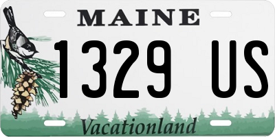 ME license plate 1329US