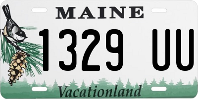 ME license plate 1329UU
