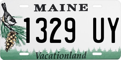 ME license plate 1329UY