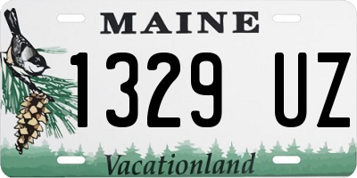 ME license plate 1329UZ