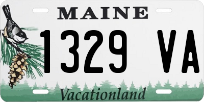 ME license plate 1329VA