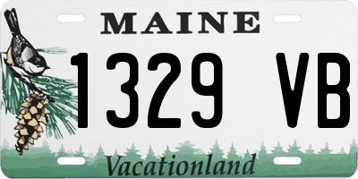 ME license plate 1329VB