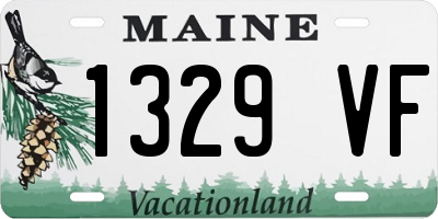 ME license plate 1329VF