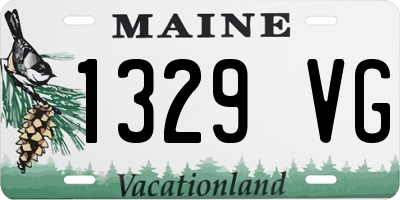 ME license plate 1329VG