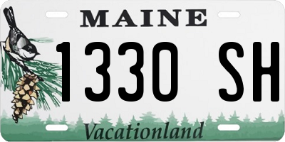 ME license plate 1330SH