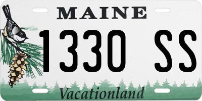 ME license plate 1330SS