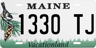 ME license plate 1330TJ