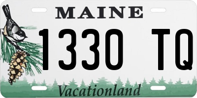 ME license plate 1330TQ