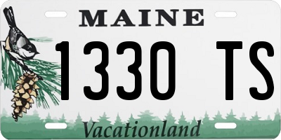 ME license plate 1330TS