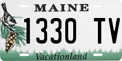 ME license plate 1330TV