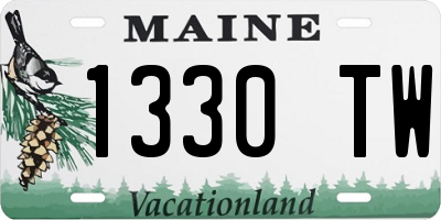 ME license plate 1330TW