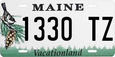 ME license plate 1330TZ