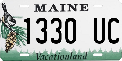 ME license plate 1330UC