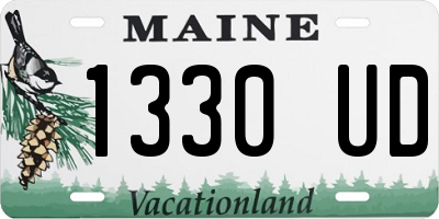 ME license plate 1330UD