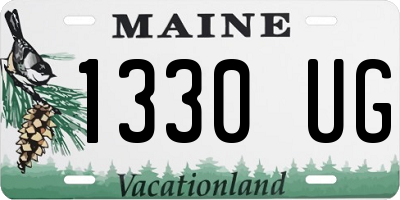 ME license plate 1330UG
