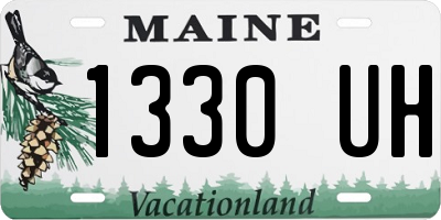 ME license plate 1330UH