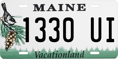 ME license plate 1330UI
