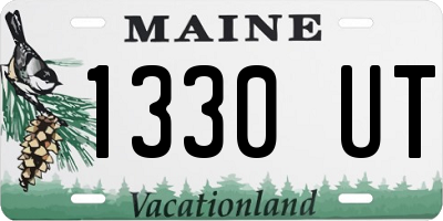 ME license plate 1330UT