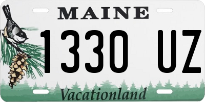 ME license plate 1330UZ