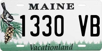 ME license plate 1330VB