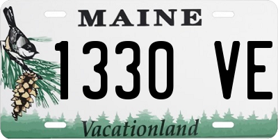 ME license plate 1330VE