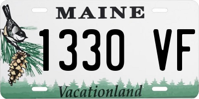 ME license plate 1330VF