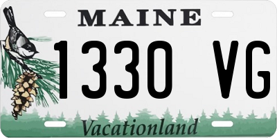 ME license plate 1330VG