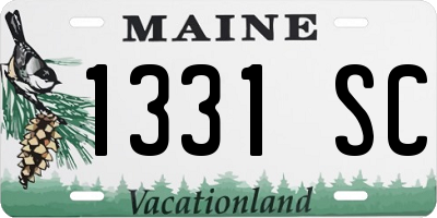 ME license plate 1331SC