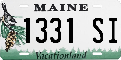ME license plate 1331SI