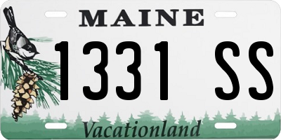 ME license plate 1331SS