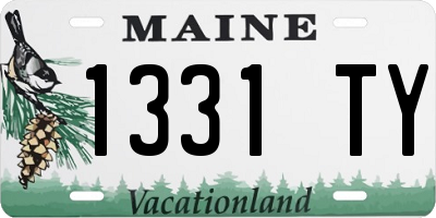 ME license plate 1331TY