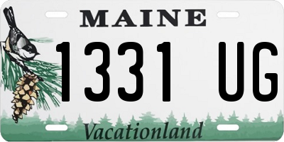 ME license plate 1331UG