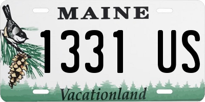 ME license plate 1331US