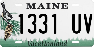 ME license plate 1331UV